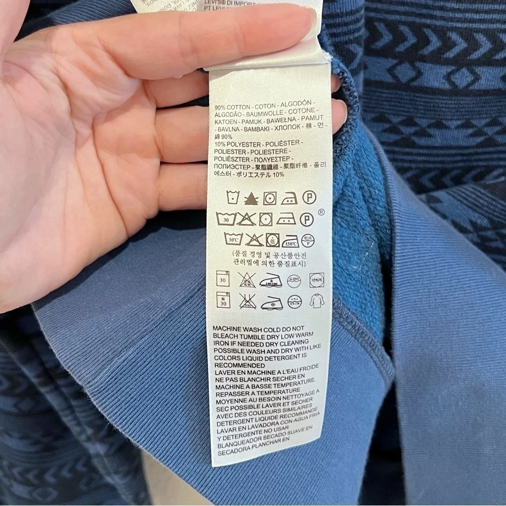 LEVI'S Crewneck Aztec Sweatshirt Size XXL
